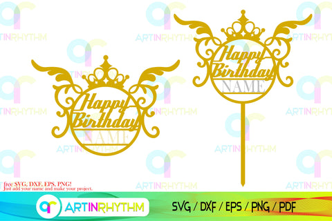 Happy 16th birthday cake topper svg SVG Artinrhythm shop 