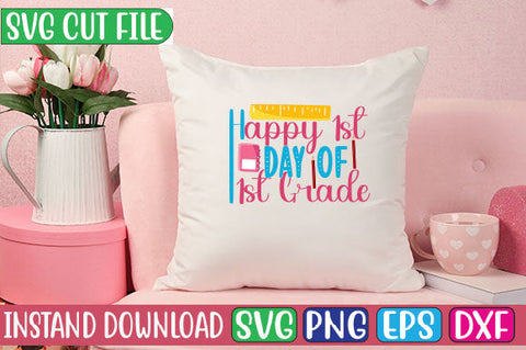 Happy 1st Day of 1st Grade SVG Cut File SVG Studio Innate 