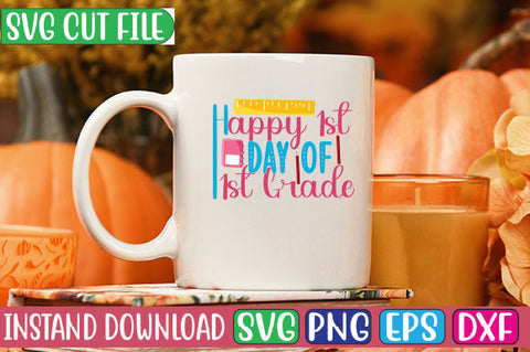 Happy 1st Day of 1st Grade SVG Cut File SVG Studio Innate 