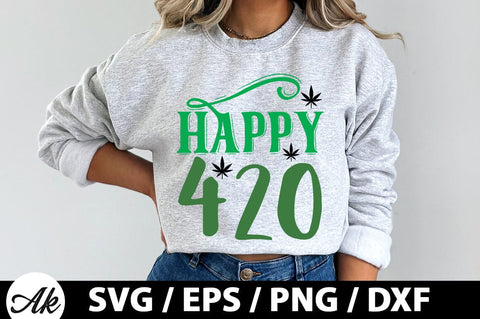 Happy 420 SVG SVG akazaddesign 