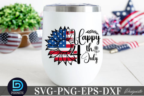 Happy 4th July, Sunflower 4th July SVG SVG DESIGNISTIC 