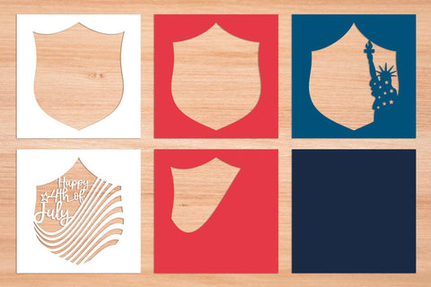 Happy 4th of July - 3D Layered Paper Cut SVG SVG Slim Studio 