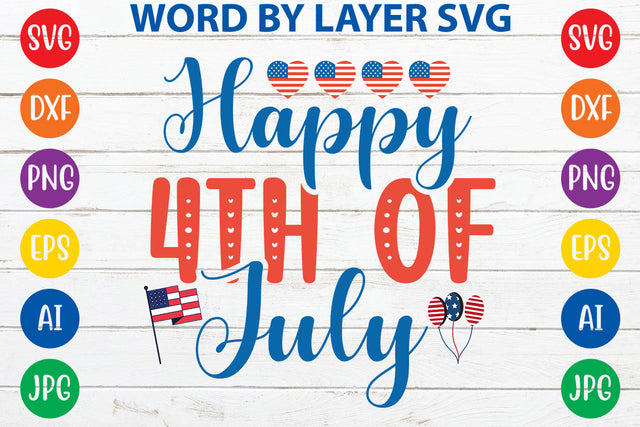 Happy 4th Of July, 4th Of July SVG Cut File SVG Rafiqul20606 