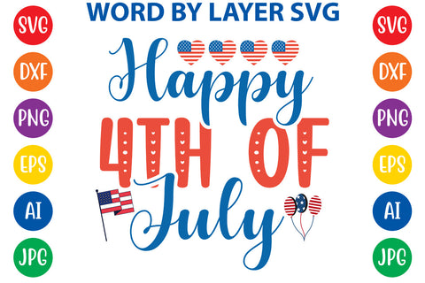 Happy 4th Of July, 4th Of July SVG Cut File SVG Rafiqul20606 