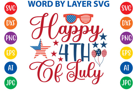 Happy 4th Of July, 4th Of July SVG Design SVG Rafiqul20606 