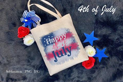 Happy 4th of July, American independence day patriotic quote Sublimation LuckyTurtleArt 