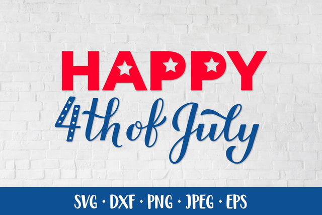 Happy 4th of July. Fourth of July design. Patriotic SVG SVG LaBelezoka 