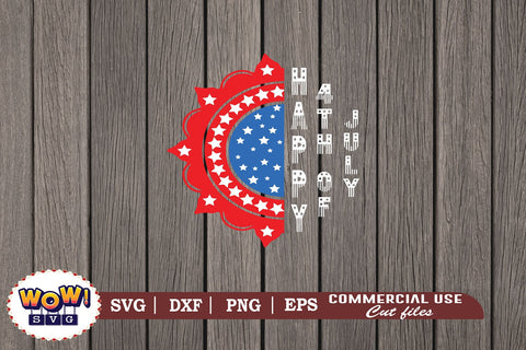 Happy 4th of July Mandala svg png dxf, 4th of July svg, America svg, Patriotic svg, Fourth of July svg, July 4th svg, svg Files for Cricut SVG Wowsvgstudio 