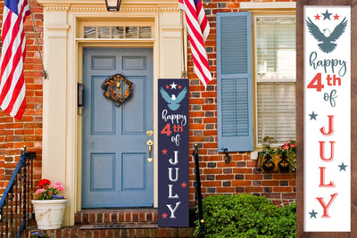 Happy 4th of July - Patriotic Porch sign SVG SVG Klava P 