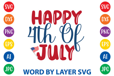 Happy 4th Of July, Patriotic SVG Design SVG Rafiqul20606 