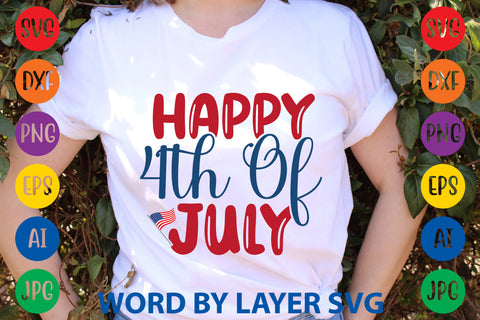 Happy 4th Of July, Patriotic SVG Design SVG Rafiqul20606 