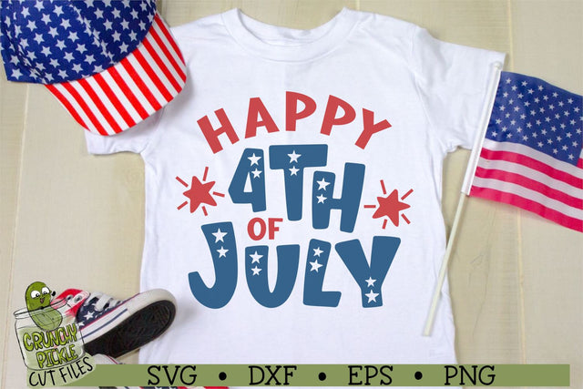 Happy 4th of July Patriotic SVG File SVG Crunchy Pickle 