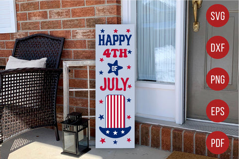 Happy 4th of July Porch Sign SVG SVG CraftLabSVG 