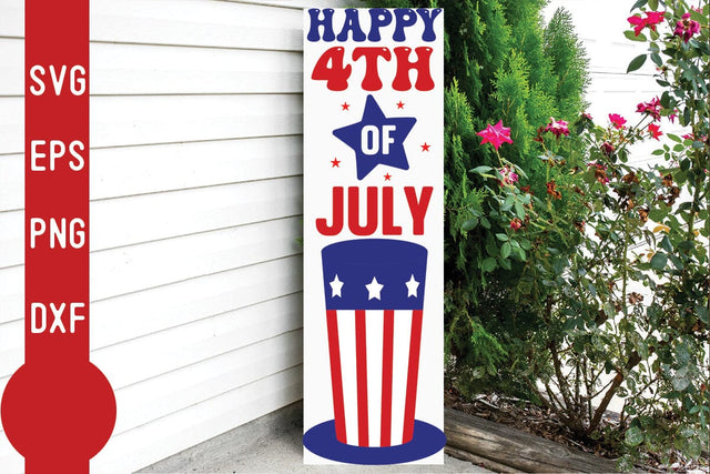 Happy 4th of July Porch Sign SVG SVG Svgcraft 