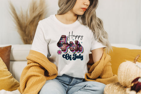 happy 4th of july Sublimation SVGArt 