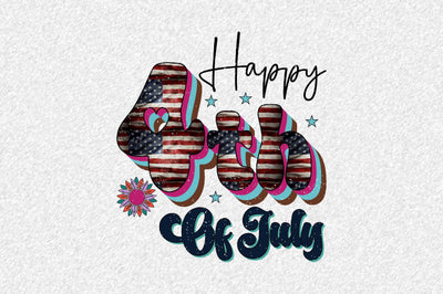 happy 4th of july Sublimation SVGArt 