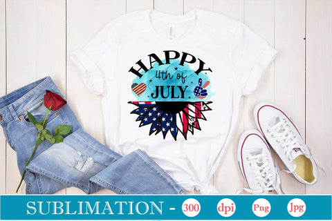 Happy 4th Of July Sublimation SVGs,Quotes and Sayings,Food & Drink,On Sale, Print & Cut Sublimation DesignPlante 503 