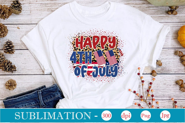 happy 4th of july Sublimation SVGs,Quotes and Sayings,Food & Drink,On Sale, Print & Cut Sublimation DesignPlante 503 