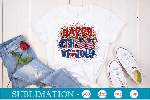 happy 4th of july Sublimation SVGs,Quotes and Sayings,Food & Drink,On Sale, Print & Cut Sublimation DesignPlante 503 