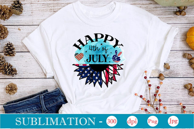 Happy 4th Of July Sublimation SVGs,Quotes and Sayings,Food & Drink,On Sale, Print & Cut Sublimation DesignPlante 503 