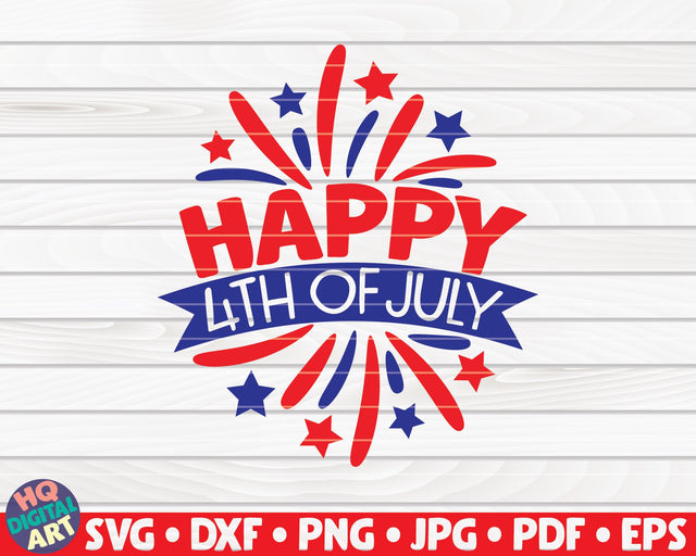 Happy 4th of July SVG | 4th of July quote SVG HQDigitalArt 