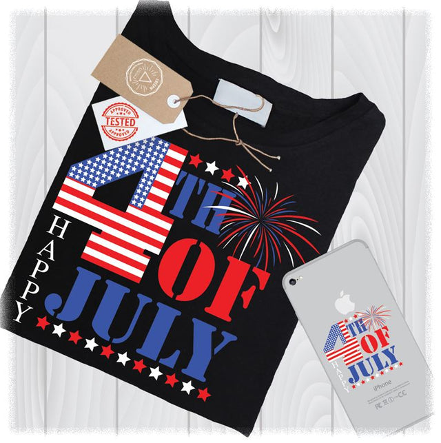 Happy 4th of July SVG, 4th of July SVG, Fourth of July SVG, July Fourth Clipart, Independence Day Svg, Patriotic Svg, 4th of July Cricut Svg SVG My Sew Cute Boutique 