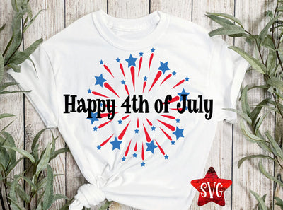 Happy 4th of July SVG Calico Creations Svg 