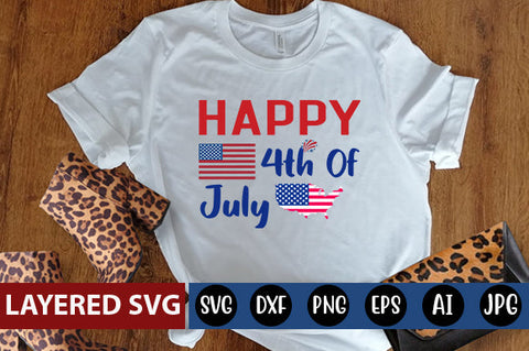 Happy 4th Of July SVG cut file SVG Blessedprint 