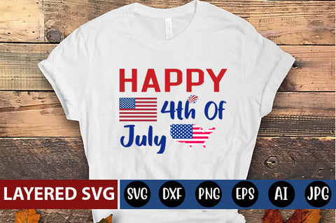 Happy 4th Of July SVG cut file SVG Blessedprint 