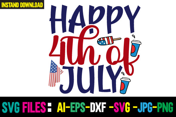 Happy 4th of July SVG Cut File SVG Newmockups 