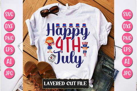 Happy 4th of July SVG Cut File SVG Newmockups 