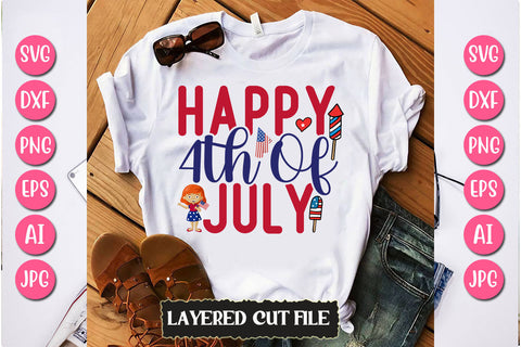 Happy 4th of July SVG Cut File SVG Newmockups 