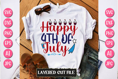 Happy 4th of July SVG Cut File SVG Newmockups 