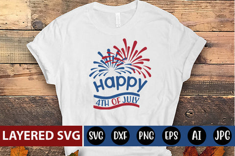 Happy 4th Of July SVG cute file SVG Blessedprint 