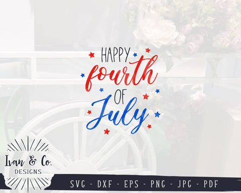 Happy 4th of July Svg Files, America Svg, Independence Day, Patriotic, Cricut, Silhouette, Commercial Use, Digital Cut Files, JPG DXF PNG (1394475278) SVG Ivan & Co. Designs 