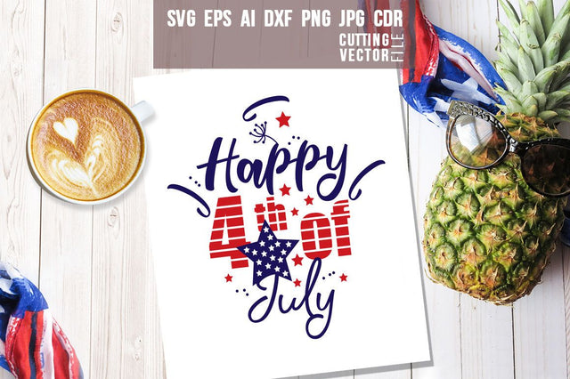 Happy 4th of July SVG SVG VectorSVGdesign 