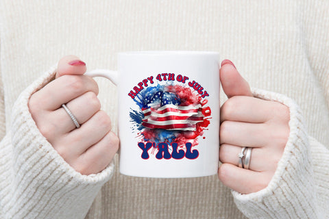 Happy 4th of July Y'all PNG Sublimation Design Sublimation CraftLabSVG 