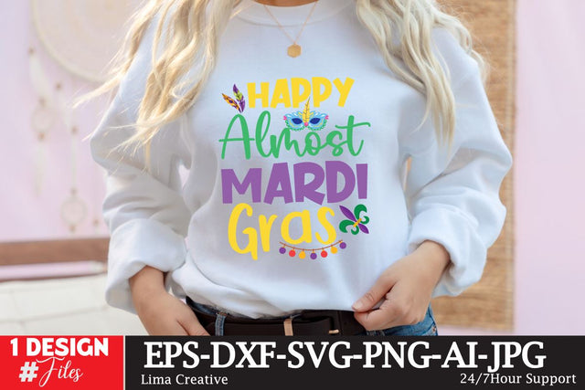 Happy Almost Mardi Gras SVG Cute File SVG Insomnia Std 