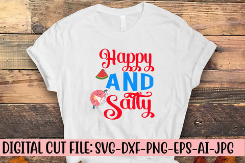Happy And Salty SVG Cut File SVG Syaman 