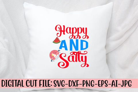 Happy And Salty SVG Cut File SVG Syaman 