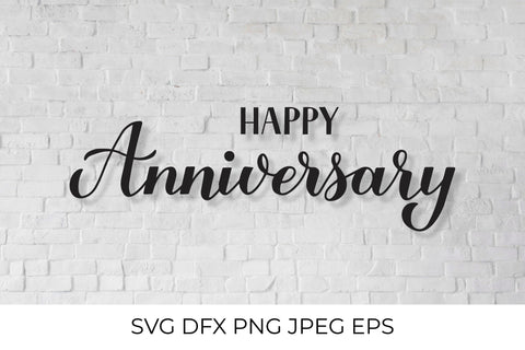 Happy Anniversary calligraphy lettering SVG LaBelezoka 