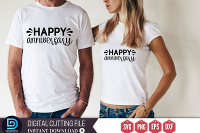 Happy anniversary SVG SVG DESIGNISTIC 