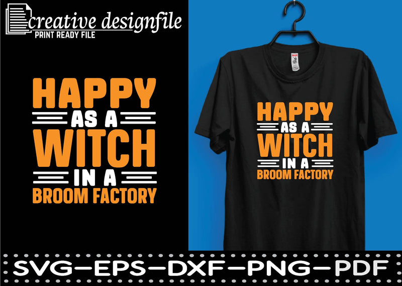 happy as a witch in a broom factory SVG farhad farhad 