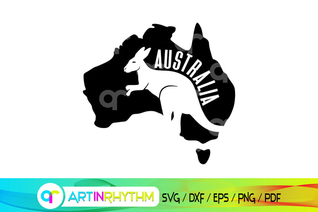 happy australia day svg, australia svg, kangaroo SVG Artinrhythm shop 