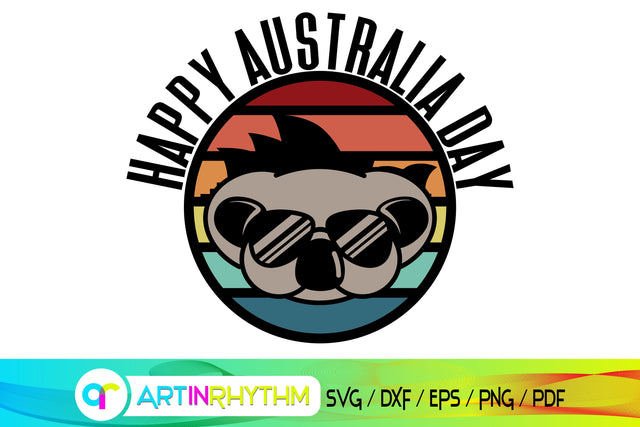 happy australia day svg, koala svg SVG Artinrhythm shop 