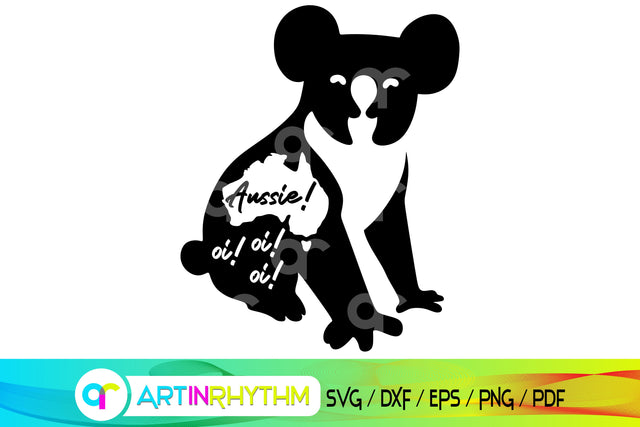 happy australia day svg, koala svg SVG Artinrhythm shop 