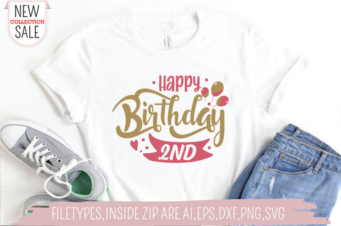 Happy Birthday 2 SVG Creativeart88 