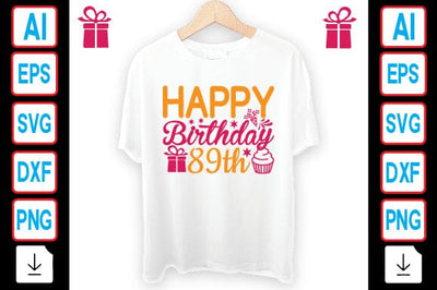 Happy Birthday 89th SVG Craftlabsvg24 