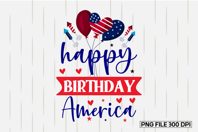 Happy Birthday America-01 SVG designmaster24 