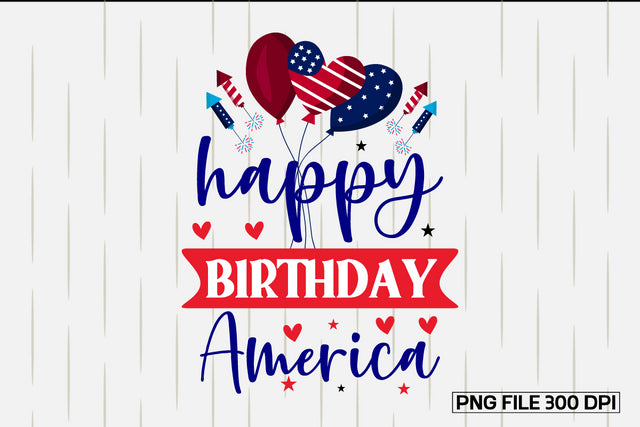 Happy Birthday America-01 SVG designmaster24 